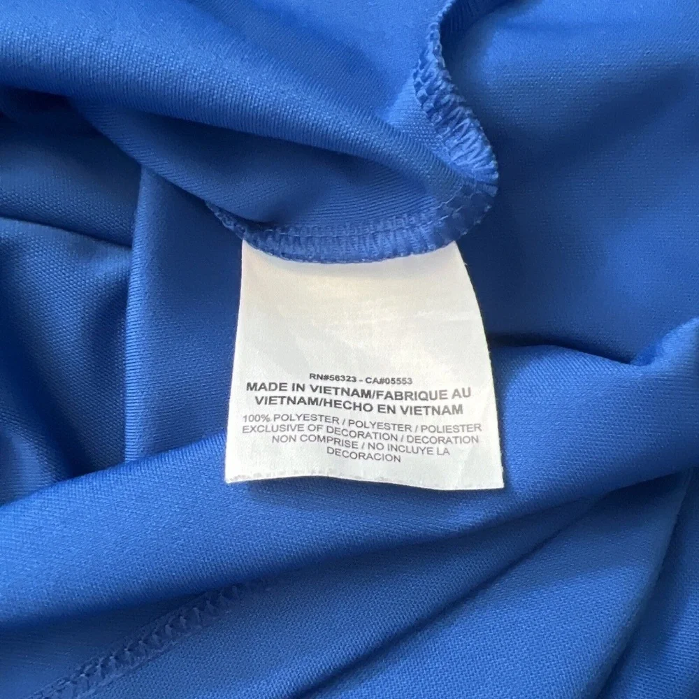 Nike Golf Dri Fit Standard Fit Royal Blue Polo Size Large